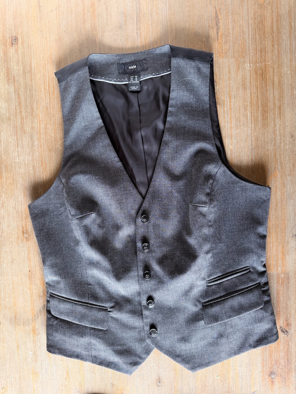 H&M women’s Charcoal Gray Dress Vest